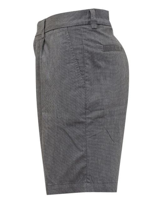 Boss Gray Pinstripe Tailored Shorts for men