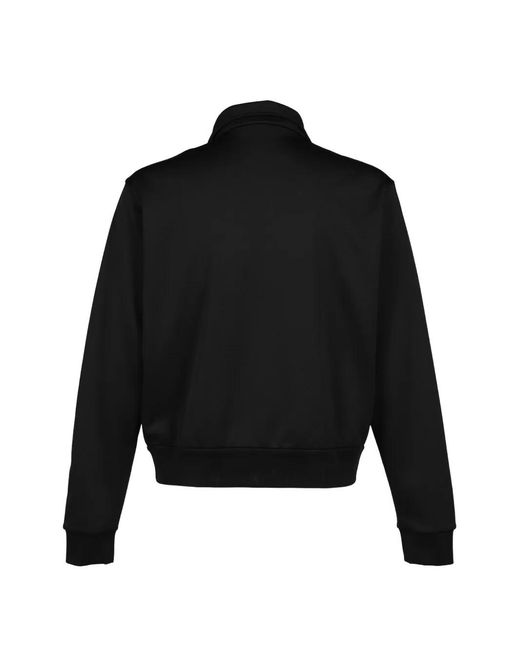 Moncler Black Logo-Patch Panelled Jacket for men