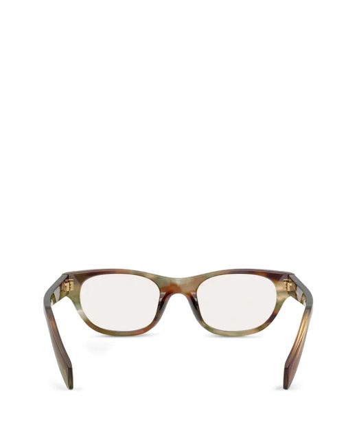 Prada Brown Triangle-Stud Sunglasses