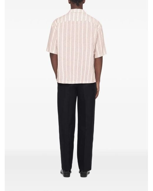 AllSaints Pink Quasar Short-Sleeve Shirt for men