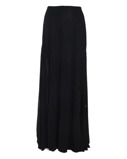 Lanvin Black Flared Skirt