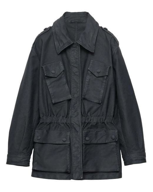 Prada Women's Black Cotton Safari Jacket