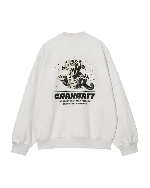 Carhartt Wiptopia Sweater in het White voor heren