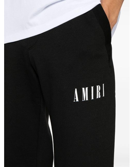 Amiri Core Trainingsbroek Met Logopatch En Wijde Pijpen in het Black voor heren