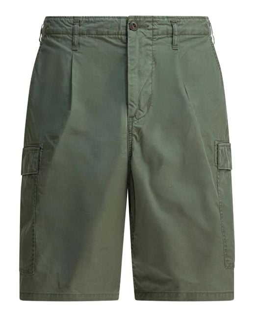 Nonnative Green Pleated Cargo Shorts for men