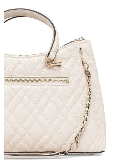 Guess Natural Quilted-Pattern Shoulder Bag
