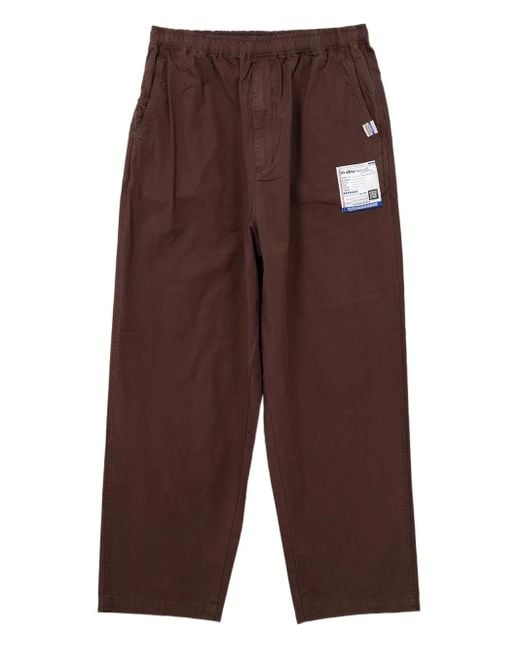in・stru(men-tal) Brown Elastic-Waistband Trousers for men