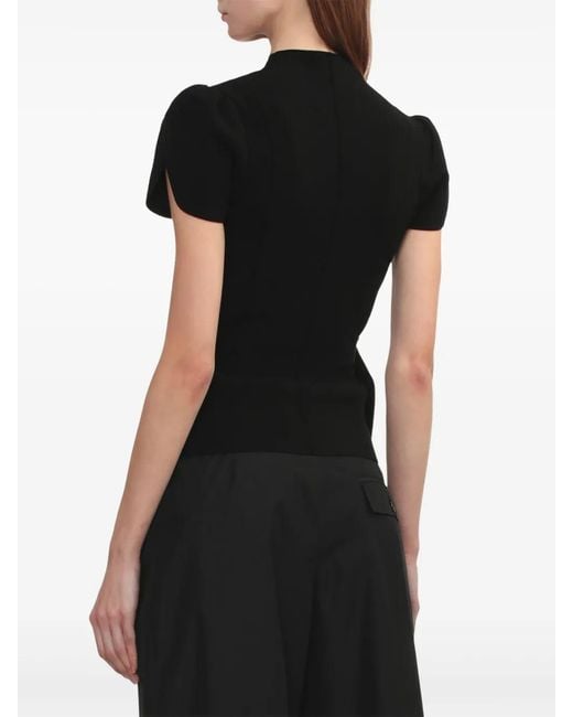 3.1 Phillip Lim Black Mock-Neck Top