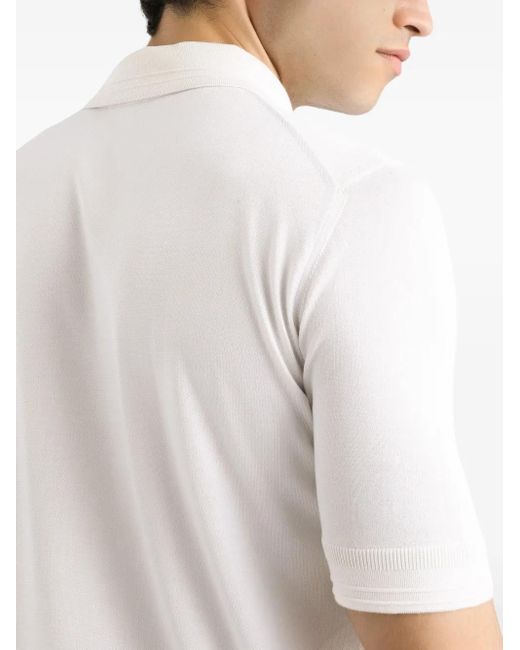 Dolce & Gabbana Poloshirt Met Geborduurd Logo in het White voor heren