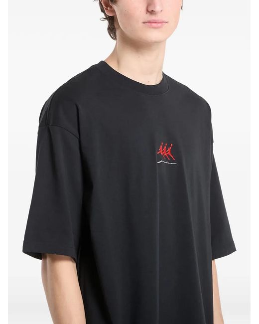 Nike Black Graphic-Print T-Shirt for men