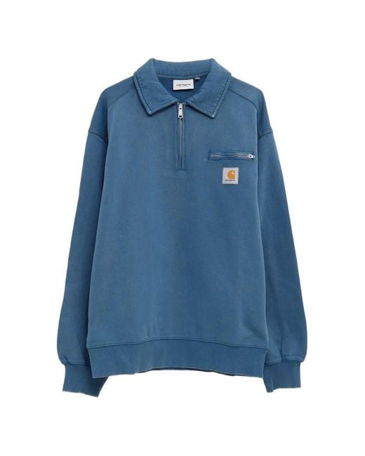 Sudadera Con Parche Del Logo Carhartt de hombre de color Blue