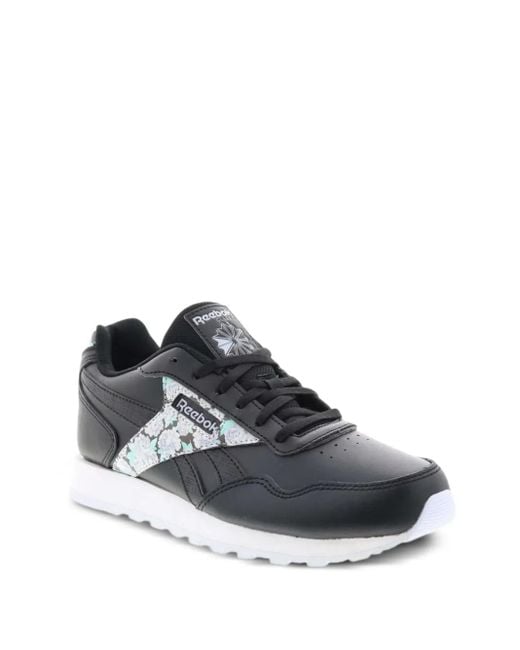 Reebok Black Cl Harman Run Floral-Print Sneakers
