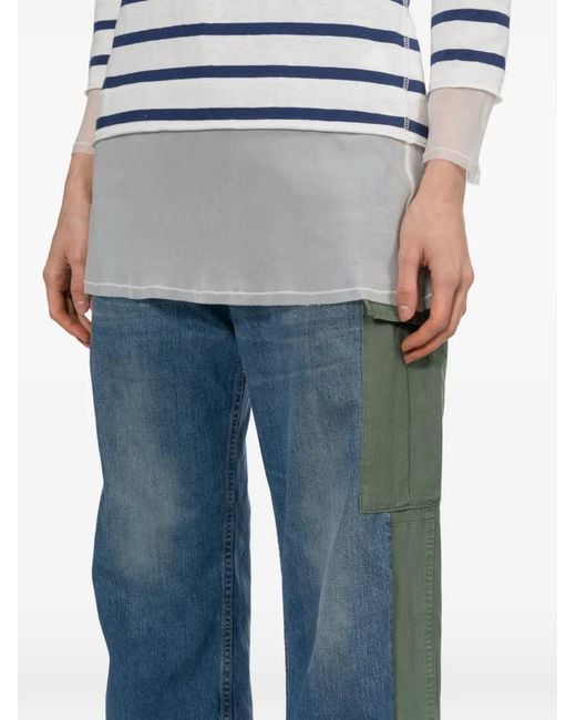 Vaqueros Con Panel Cargo De X Levi's Junya Watanabe de color Blue