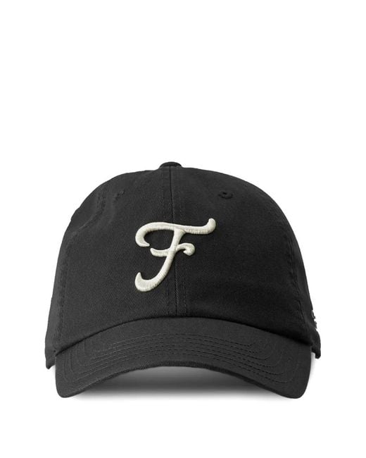 Fortela Black Casquette En Coton À Logo Brodé