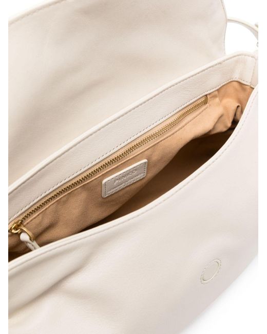 Pinko White Classic Jolene Shoulder Bag
