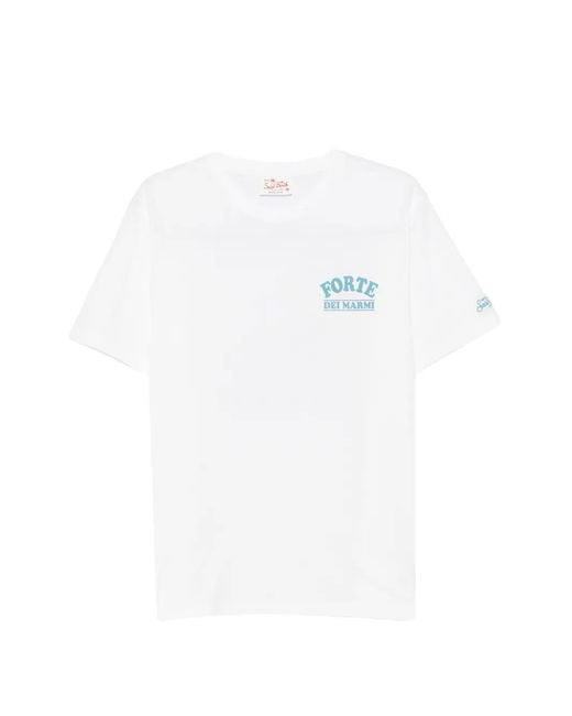Mc2 Saint Barth White X Peanuts Portland Graphic-Print T-Shirt for men