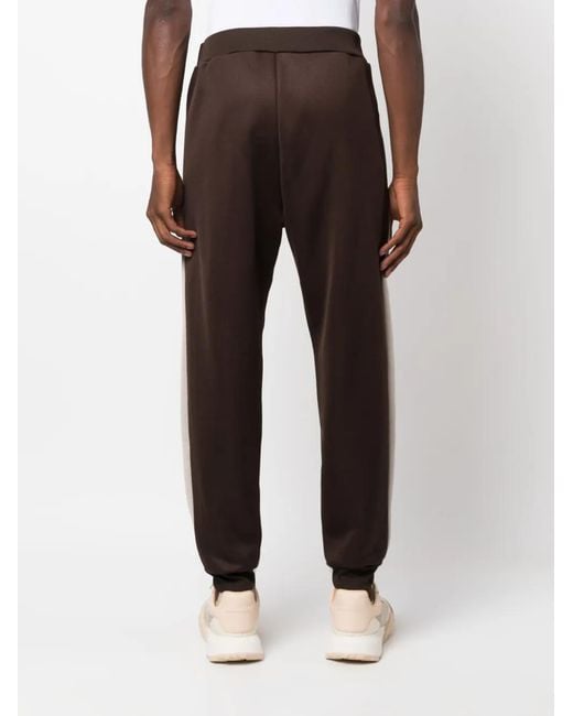 DSquared² Brown Colour-Block Panel Track Pants for men