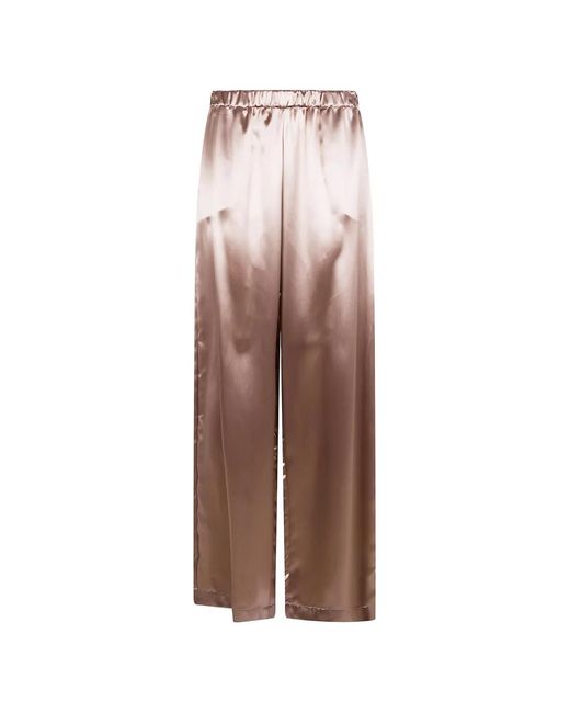 Fabiana Filippi Brown 'Campagna' Wide Leg Trousers