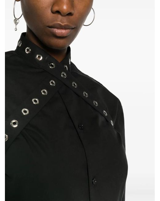 Off-White c/o Virgil Abloh Blouse Met Ringlets in het Black