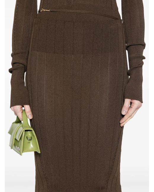 Jacquemus Brown Skirt 'Pralu'