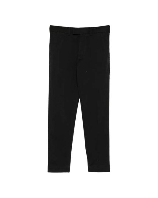 Tom Ford Black Pressed-Pleat Straight-Leg Trousers for men