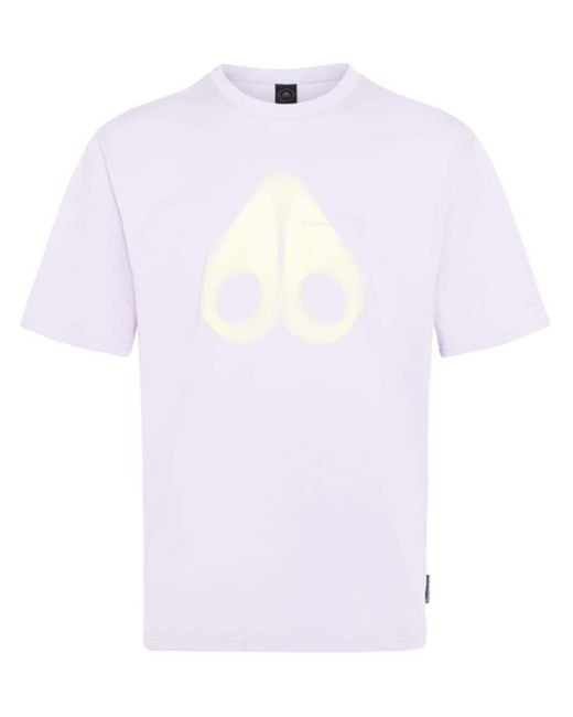 Moose Knuckles White Maurice Logo-Print T-Shirt for men