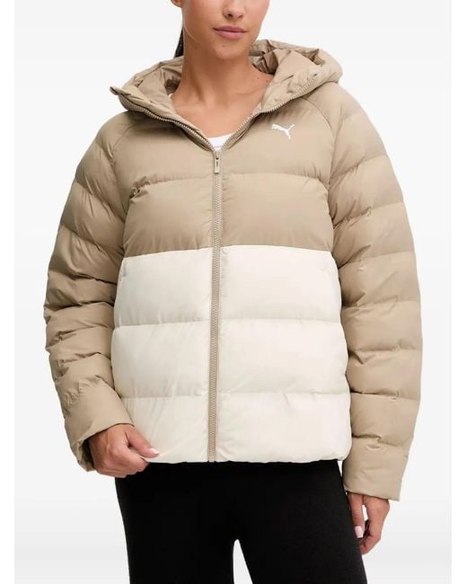 PUMA Natural Hooded Color-Block Jacket