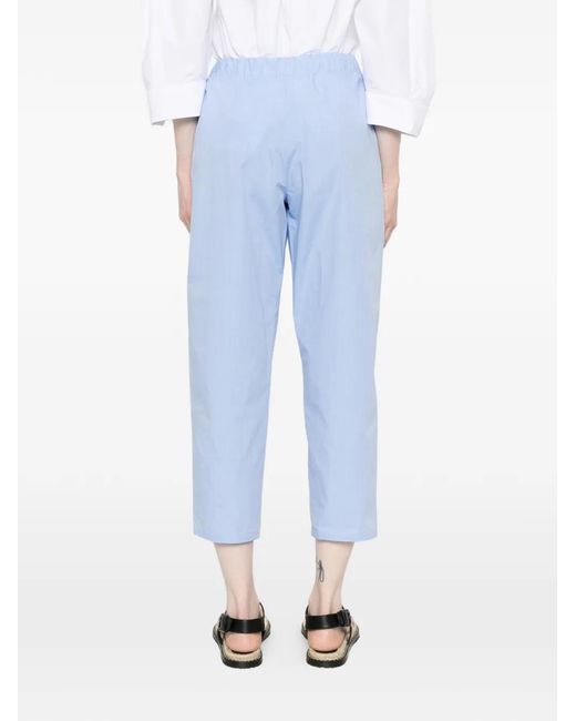 Dusan Blue Elasticated-Waistband Trousers