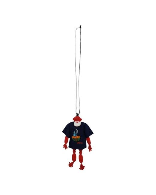 Walter Van Beirendonck White T Jewel Beaded-Doll Pendant Necklace