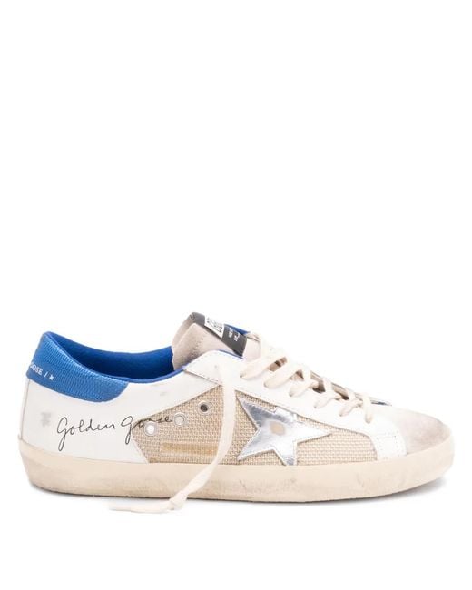 Golden Goose Deluxe Brand Blue Sneakers for men