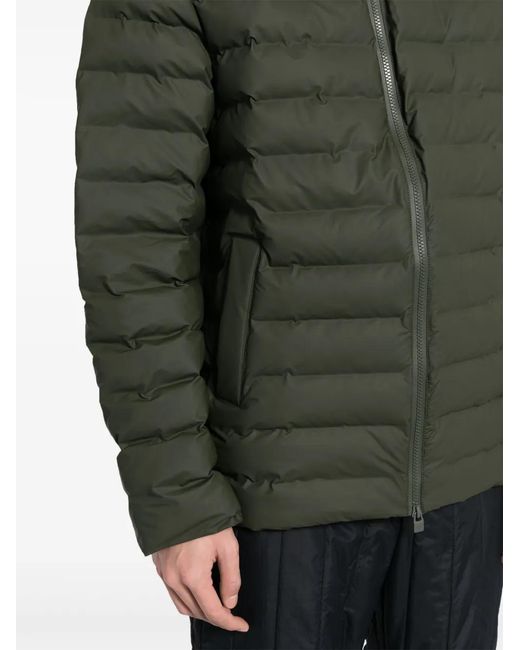 Rains Green Lohka Hooded Puffer Jacket