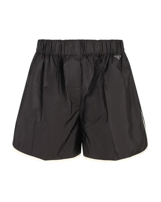 Prada Gray Re-Nylon Shorts
