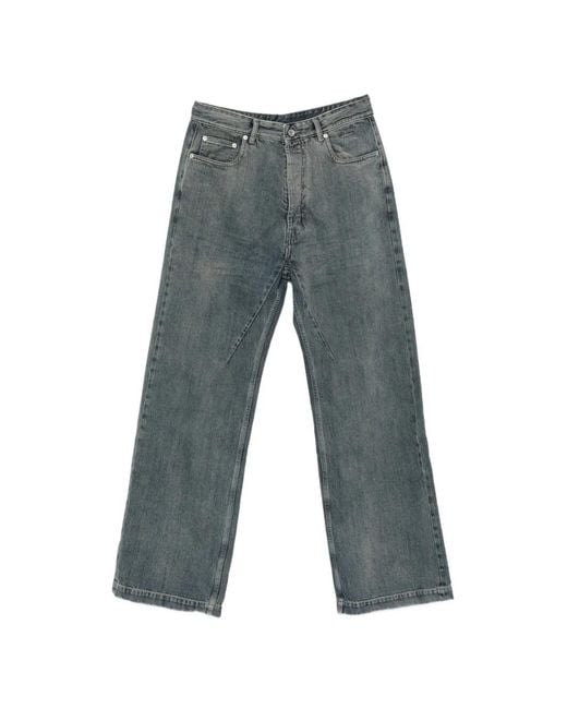 Rick Owens Gray Geth Belt-Loop Jeans for men