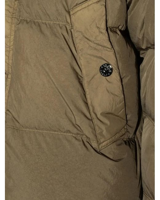 Stone Island Green Quilted Padded Coat for men