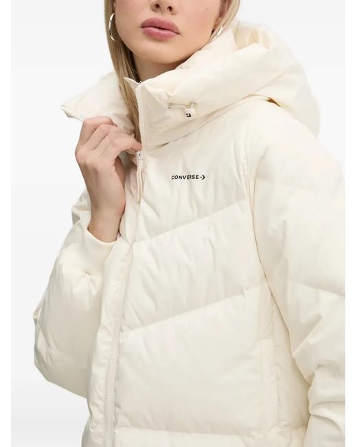 Converse Natural Hooded Quilted Jacket