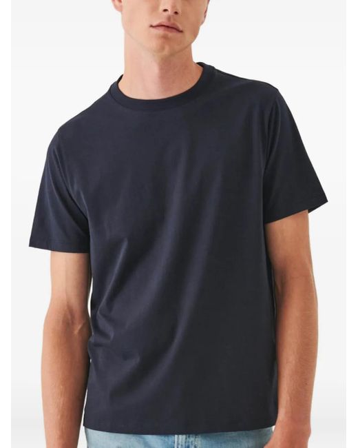 Patrick Assaraf Black Crew-Neck T-Shirt for men