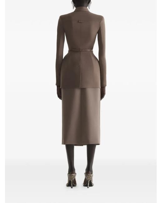 Mugler Brown Hourglass Jacket