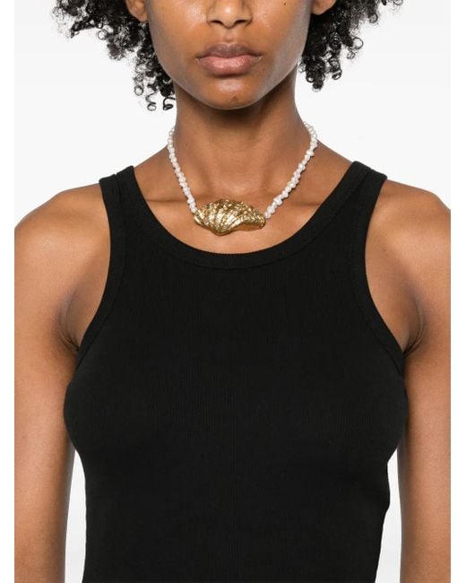 Nanushka Geribbelde Tanktop in het Black