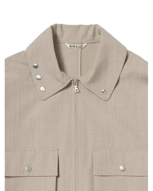 Auralee Natural Button-Detail Jacket for men
