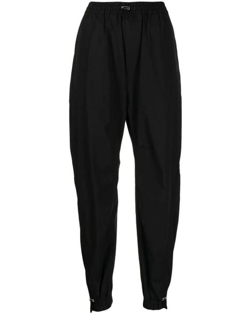 DSquared² Black High-Waisted Tapered Trousers