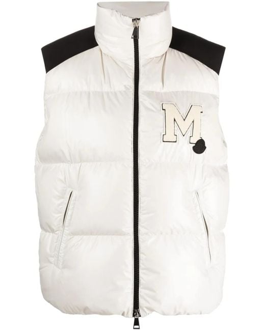 Moncler Natural Logo-Patch Padded Gilet