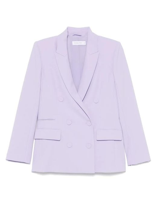 Patrizia Pepe Purple Crepe Blazer