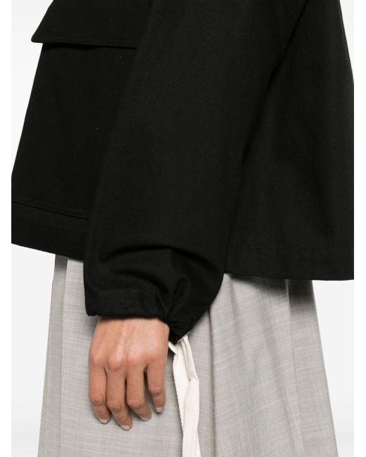 Giacca-camicia + Compact di Jil Sander in Black
