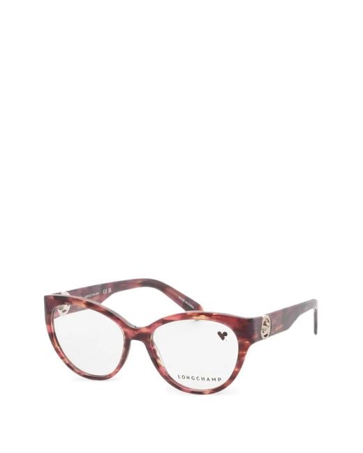 Longchamp Black Cat-Eye Tortoiseshell-Effect Glasses