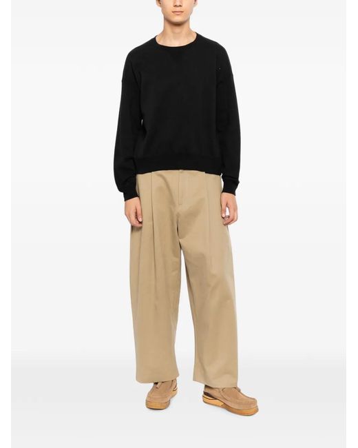 Visvim Black Ultimate Jumbo Sweater for men