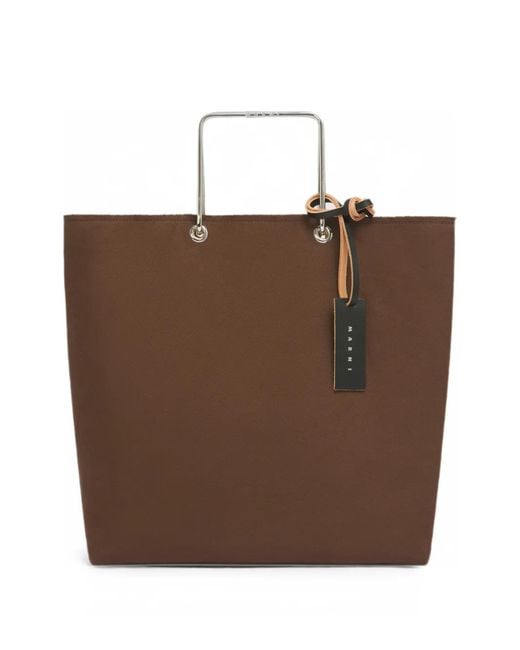 Borsa Shopper di Marni in Brown