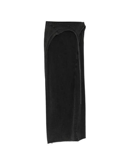 OTTOLINGER Black Slitted Maxi Skirt