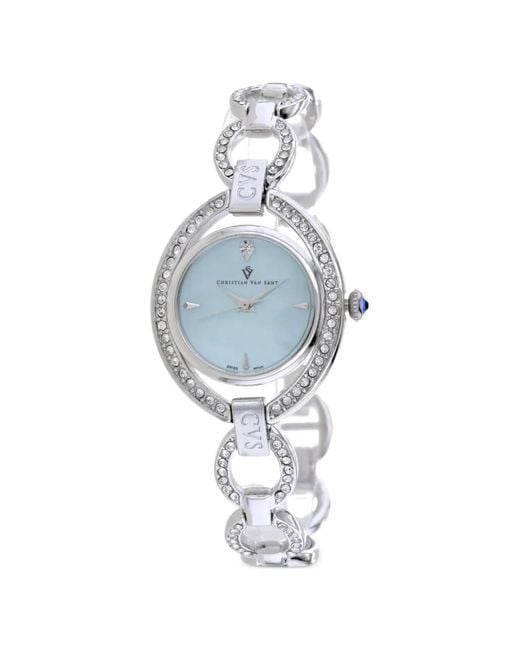 Christian Van Sant White Stella 28Mm Watch