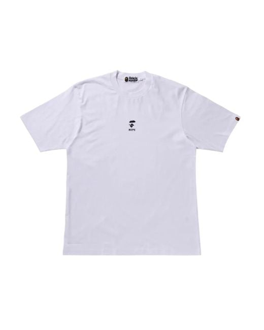 A Bathing Ape Blue Ape Face Logo T-Shirt for men