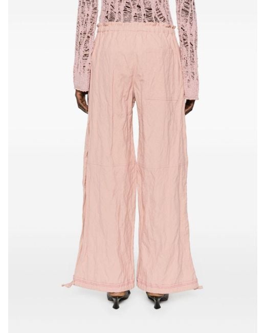 Pantalones anchos Acne de color Pink